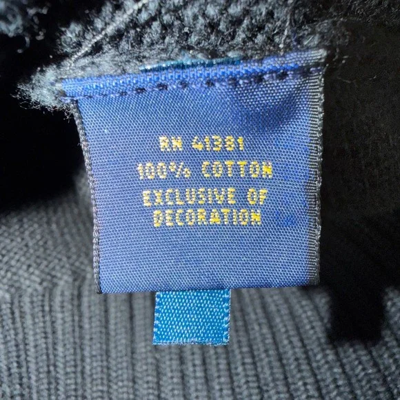 Polo Ralph Lauren Sweater Quarter Zip Knit Preppy Fall Winter Classic Ivy Small - Picture 8 of 8